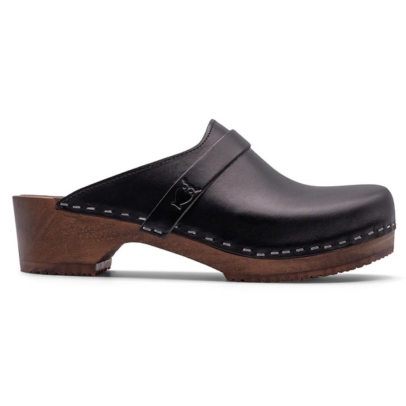 Sandgren’s Clogs Swedish  black size EU 45 US 13 Malmö classic clog mule - Picture 1 of 6